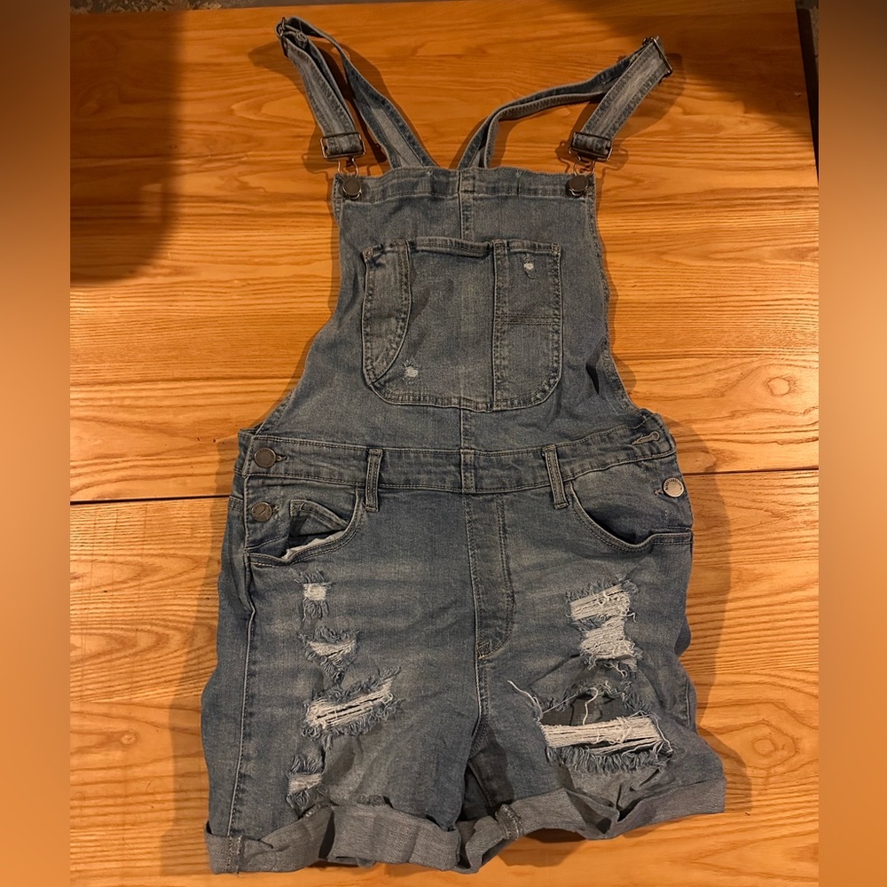 EUC Black Label overall shorts